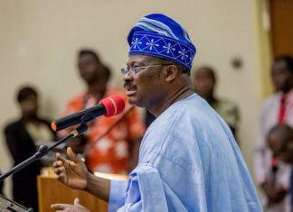 Sen. Ajimobi To Serve As Acting APC National Chairman After Oshiomhole Suspension Verdict