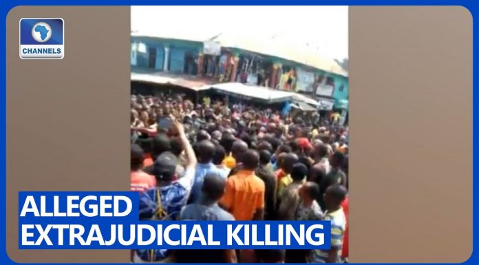 Imo Youths Protest As Policeman Kills Motorcyclist Over N50 Bribe